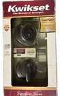 Kwikset Signature Deadbolt Rustic Bronze Open. Price: $16.90.