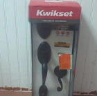 Kwikset Entry Door Lock Metal Venetian Bronze Smartkey 98001-133 Front Open. Price: $49.99.