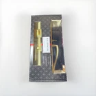 Baldwin Prestige Torrey Pines Front Door Handleset Satin Brass Smartkey - Sealed New. Price: $246.49.
