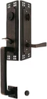 Arts & Crafts Tubular Handleset In Oil Rubbed Bronze With Hammered Levers New. Price: $720.99.