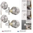 Gobrico Keyed Alike Double Cylinder Deadbolts Door Locks Satin Nickel Keyd Bo... New. Price: $58.60.