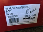 Kwikset Hlf SQT15 Halifax Entry Door Handle Lever Satin Nickel 91560-001 New. Price: $36.99.