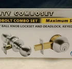 Hq Lock/ Lockset/ KA22852 /entry/ Double Cylinder /polished Brass New. Price: $31.64.
