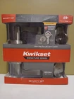 Kwikset Sedona Keyed Entry Door Handle/ Deadbolt Satin Nickel 99910-072 New. Price: $38.00.