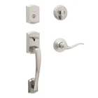 Prescott Satin Nickel Single Cylinder Entry Door Handleset With Tustin Fe New. Price: $153.44.