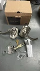 Schlage F51-ACC-CAM Accent Single Cylinder Keyed Entry Door Lever Satin Nickel Open. Price: $49.98.