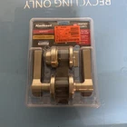 Kwikset Hollis Keyed Entry Door Lever Single Cylinder Deadbolt Satin Nickel New Open. Price: $26.00.