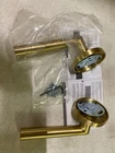 Emtek 5059STUUS4 Disk Rosette Dummy Pair, Stuttgart Lever, 7 Finishes, Satin Bra Open. Price: $132.99.
