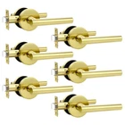 Orger 6 Pack Gold Door Handles Interior, Privacy Brushed Levers Wit... New. Price: $106.73.