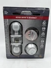 Universal Hardware Light Duty Ansi Grade 2 Entry Knob & Deadbolt Ul 3-HOUR Fire Open. Price: $39.99.