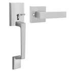 Haidms Brushed Nickel Front Door Handle, Square New. Price: $65.65.