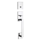 Kwikset 98189-002 San Clemente Keyed Entry Handleset Exterior Only (chrome) New. Price: $79.99.