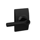 Schlage F51A Brw 622 Keyed Entry Lock, Century, Matte Black Open. Price: $101.95.