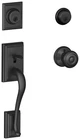 Schlage F62-ADD-GEO Addison Double Cylinder Handleset Black New. Price: $250.59.