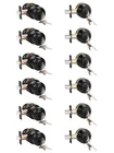Knobwell 6 Pack Entry Door And Single Cylinder Deadbolt Combo Set Matte New. Price: $133.14.