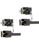 Ncsen Front Door Locksets With Deadbolt, Black Handle 2 Pack New. Price: $25.00.