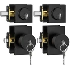 Calzibeno 2 Pack Front Door Lock Set Deadbolt Keyed Alike Exterior Knobs New. Price: $149.41.