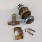 Vtg Mcm Weiser Door Knob Set Locking Key Copper Chrome Finish Read 50S 60S. Price: $29.95.