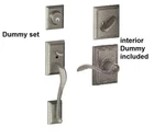 Schlage F92 621 Addison Exterior/interior Dummy Handleset, Distressed Nickel Open. Price: $150.00.