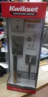 New Kwikset Front Door 98180-002 Entry Lock Halifax Lever Satin Nickel. Price: $69.95.