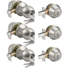 Bestten 3 Pack Keyed Alike Exterior Door Knobs And Single Cylinder Deadbolts ... New. Price: $107.69.