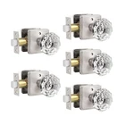 Orger 5 Pack Crystal Door Knobs, Octagon Clear Glass With Satin Nic... New. Price: $90.79.
