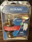 Schlage Keyed Entry Locking Door Knob Lever Bright Brass New Box. Price: $28.00.
