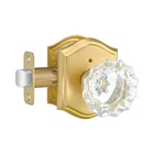 Dllween Gold Crystal Glass Door Knob With Lock, Satin Brass - Privacy New. Price: $59.18.