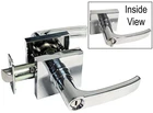 Polished Chrome Square Plate Privacy Bedroom Bathroom Lever Contemporary Modern New. Price: $21.99.