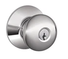 Schlage Plymouth Keyed Entry Door Knob Set Polished Chrome F51PLY625 New. Price: $14.95.