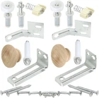 Bifold Hardware Repair Kit 2-DOOR Set 3/8-INCH Pivot For 7/8-INCH Silver New. Price: $10.52.