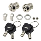 Tubular Cam Cylinder Chrome Finish With 2 Keys Security Cabinet Lock... New. Price: $17.30.
