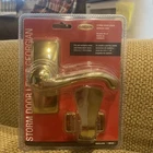 Larson Georgian Brass Lever Storm Door Latch CH3010701 New. Price: $31.00.