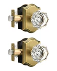 Gobrico Clear Glass Crystal Passage Door Knobs,antique Brass New. Price: $78.29.