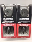 (lot Of 2) Brinks Single Cylinder Deadbolt Tuscan Bronze 23061-150 New. Price: $29.00.
