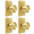 Newlaking Satin Brass Zinc Alloy Dummy Door Knob, Round. Price: $98.99.