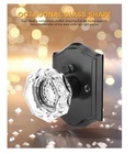 Gobrico 5 Pack Clear Octagonal Diamond Glass Door Knobs, Lock Inside, Privacy Open. Price: $80.00.