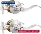 Gobekor 2 Pack Privacy Door Levers Brushed Nickel Handles Interior With Loc New. Price: $39.86.