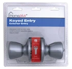 Home Plus Satin Chrome Entry Lockset 1-3/4 In. (pack Of 5). Price: $79.44.