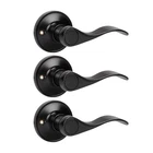 Knobwell 3 Pack Matte Black Dummy Door Handle Levers Set, Open. Price: $30.68.