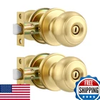 Karlstone 2 Pack Door Knobs,polished Brass Knob,bedroom Locks For New. Price: $54.83.