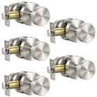 Knobonly 5 Pack Satin Nickel Door Knobs Interior Keyless Passage New. Price: $161.07.