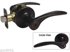 Privacy Oil Rubbed Bronze Door Handle Knob Lever Lock Bedroom & Bathroom New. Price: $19.99.