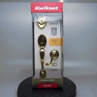 Kwikset Signature Chelsea Front Entry Handleset Brass W/lido Lever & Smartkey New. Price: $129.95.