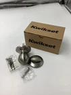 Kwikset 96040-139, 604P 15 V1 Interior Pack Polo Door Knobs Satin Nickel Open. Price: $17.99.
