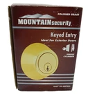 Mountain Security Keyed Entry Deadbolt Single Cylinder, Stainless Steel 3501-105 Open. Price: $9.00.