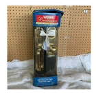Weiser Brilliance Keyed Entry Handleset Solid Brass Lifetime Anti-tarnish Open. Price: $49.00.