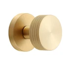 Flirabbit Knurled Brass Door Knob PRIVACY-2.75 In, Brushed New. Price: $81.16.
