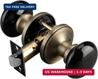 Ncl Black Door Knobs, Interior, Porcelain Round Levers, Antique New. Price: $63.35.