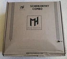 Schein Entrance Combo Lock Satin Brass Item # SE9CSB-M1 Open. Price: $38.00.